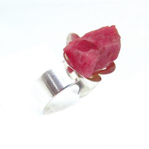 Anel de Rodonita Folheado - O957
