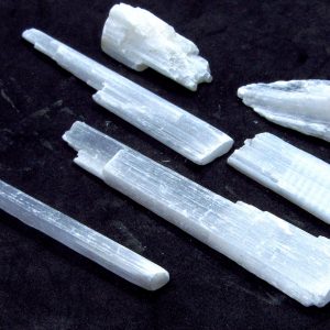 100g Bastão De Pedra Selenita Branca Bruta Natural - Q150