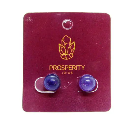 Brinco De Ametista - O1041 - Prosperity Minerais