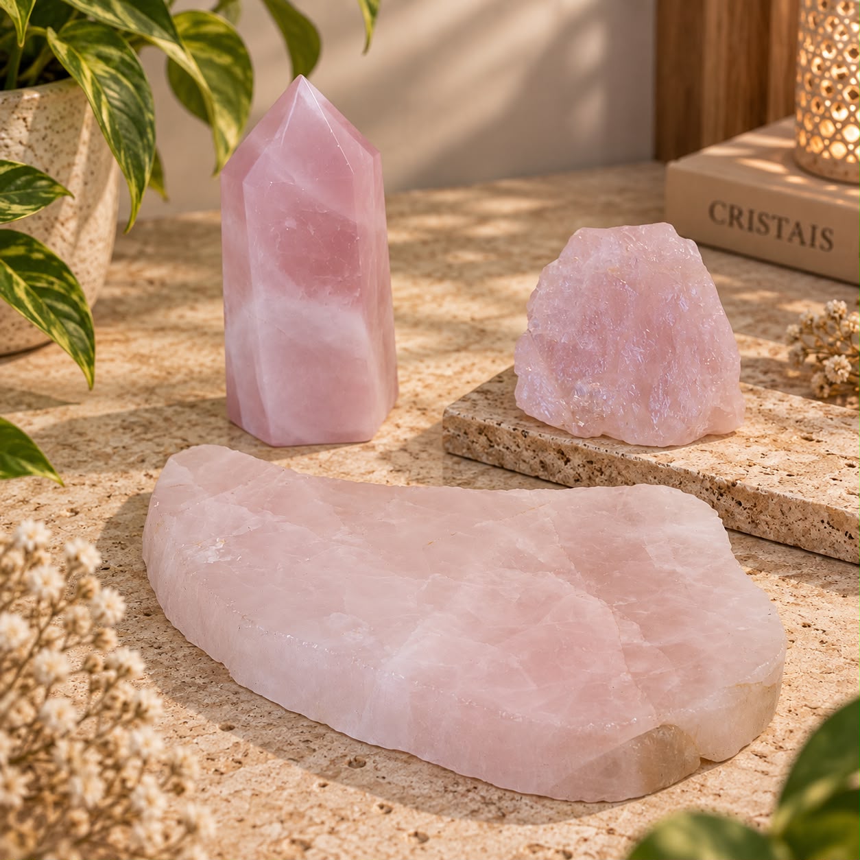 Kit do Amor De Quartzo Rosa Premium - Prosperity Minerais - Imagem 3