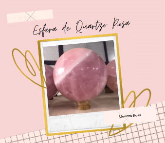 Esfera de Quartzo Rosa - Prosperity Minerais