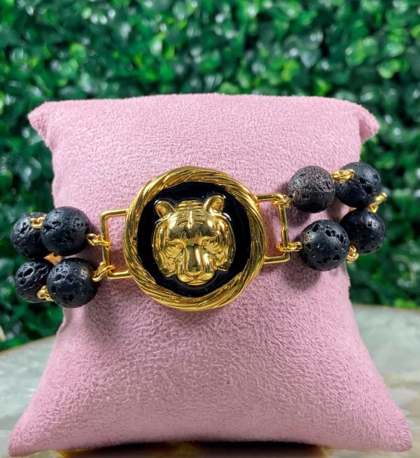 Pulseira de pedra Vulcânica