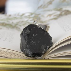 Pingente de Obsidiana Bruto - Prosperity Minerais