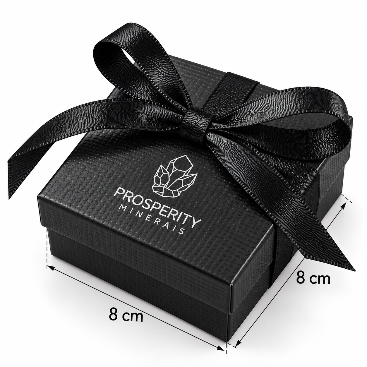 Caixinha Black Prosperity Minerais 8x8CM