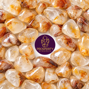 Quartzo Hematóide Golden Healing Rolado - Unidade
