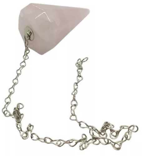 Pêndulo De Cristal Natural Quartzo Rosa - Imagem 2