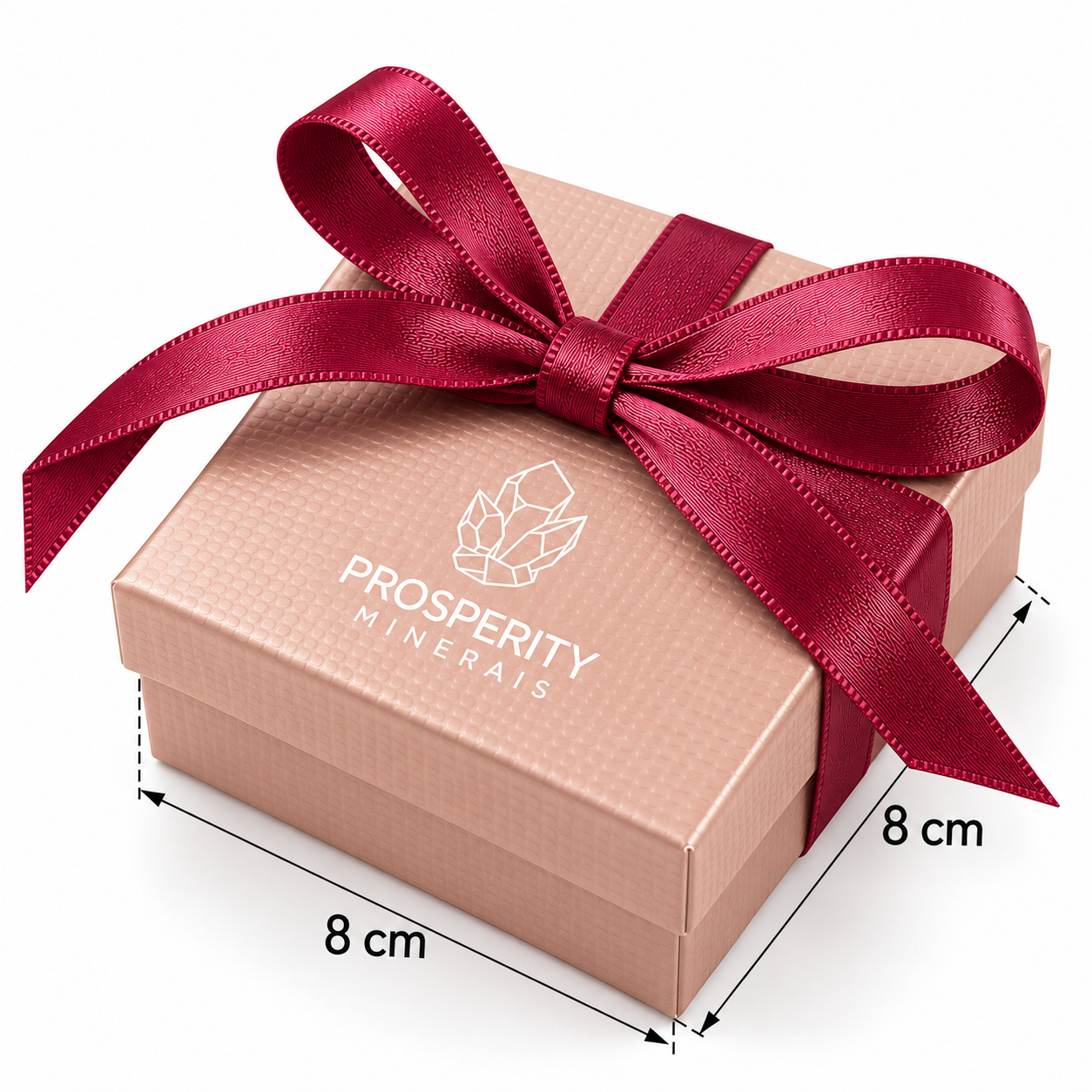 Caixinha Nude Rosé Prosperity Minerais 8x8CM