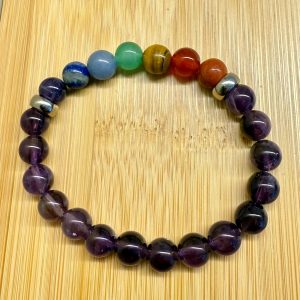 Pulseira 7 Chakras De Ametista