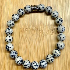Pulseira De Jaspe Dálmata