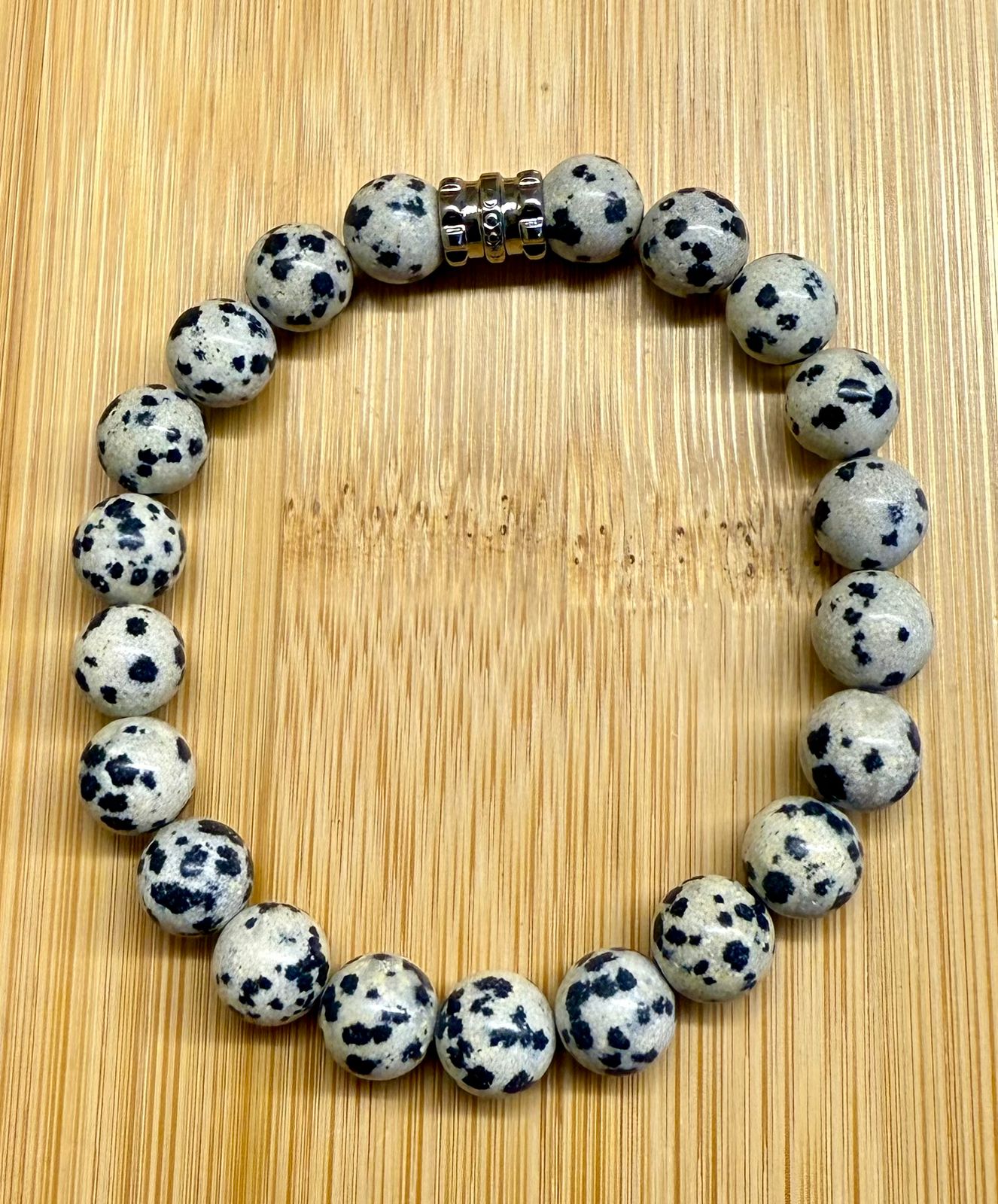 Pulseira De Jaspe Dálmata