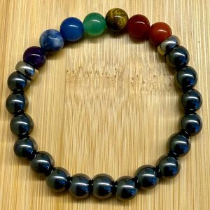 Pulseira 7 Chakras De Hematita