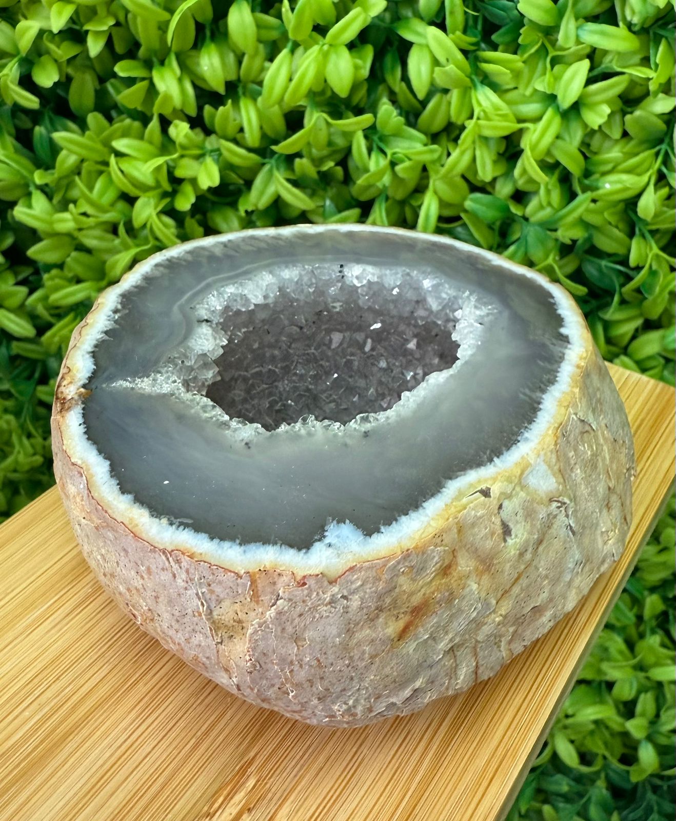 Geodo De Ágata Natural