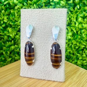 Brinco De Olho De Tigre