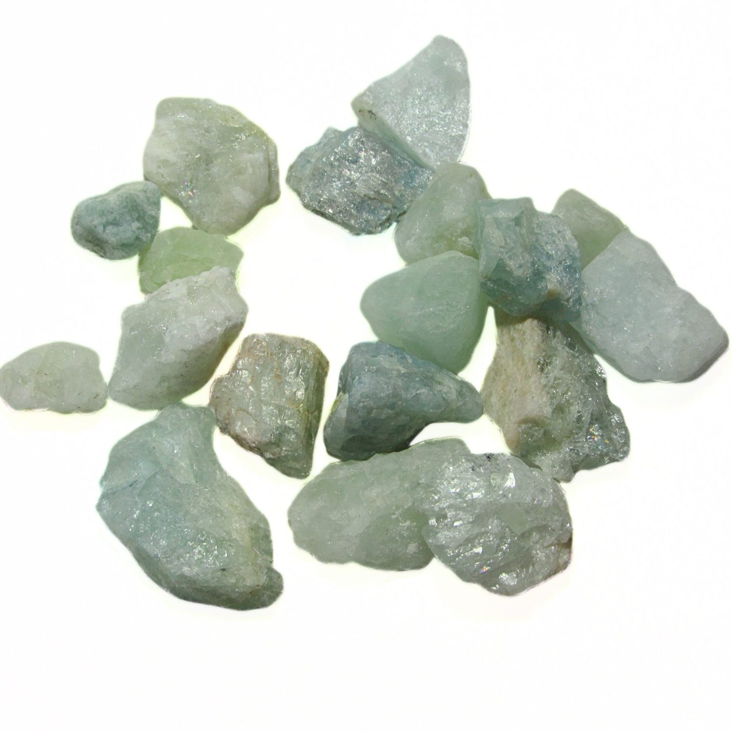 500g Água Marinha Natural Pedra Serenidade Clareza Mental