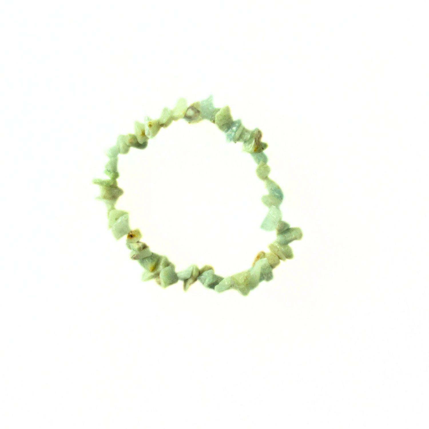 Pulseira Cascalho Água Marinha Natural Beleza Sofisticação