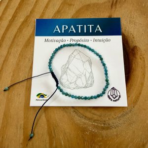 Pulseira De Apatita Ajustável