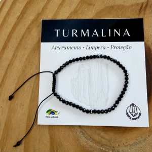 Pulseira Turmalina Negra Ajustável