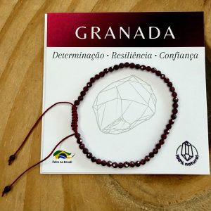 Pulseira De Granada Ajustável