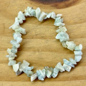 Pulseira De Água Marinha Cascalho