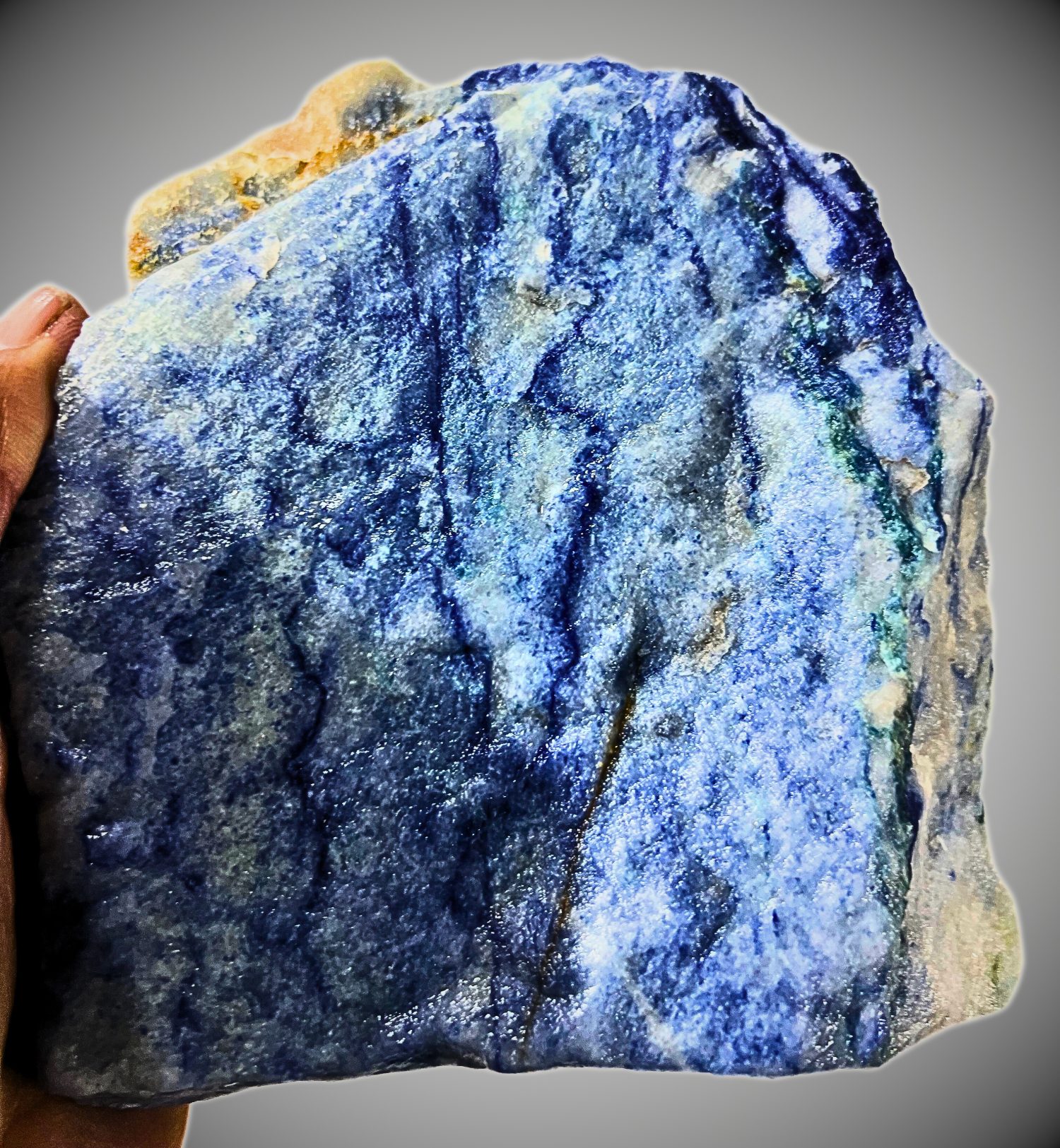 Quartzo Azul Bruto Gigante (2 a 3 kg) – Pedra Natural de Impacto | Prosperity Minerais - Imagem 4