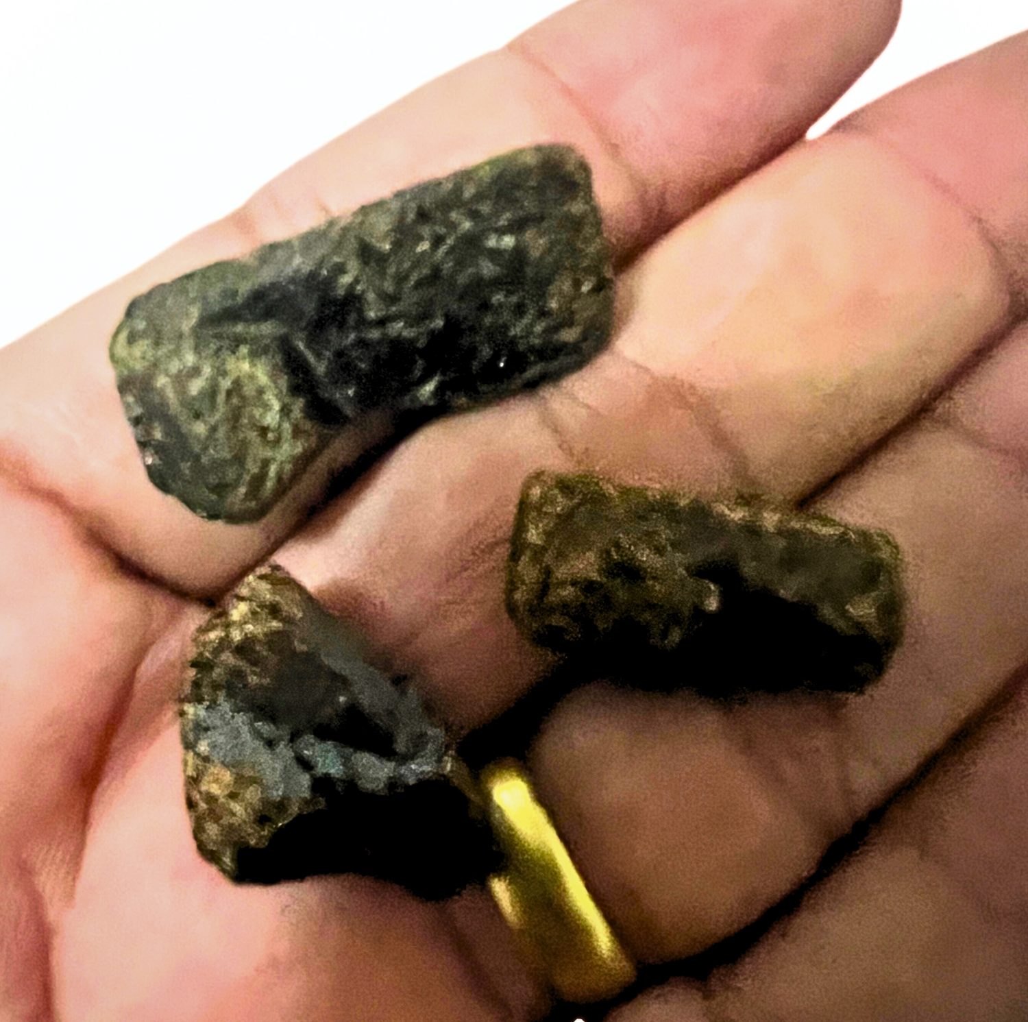 3 Un Estaurolita Pedra Natural Bruta Prosperity Minerais - Imagem 5