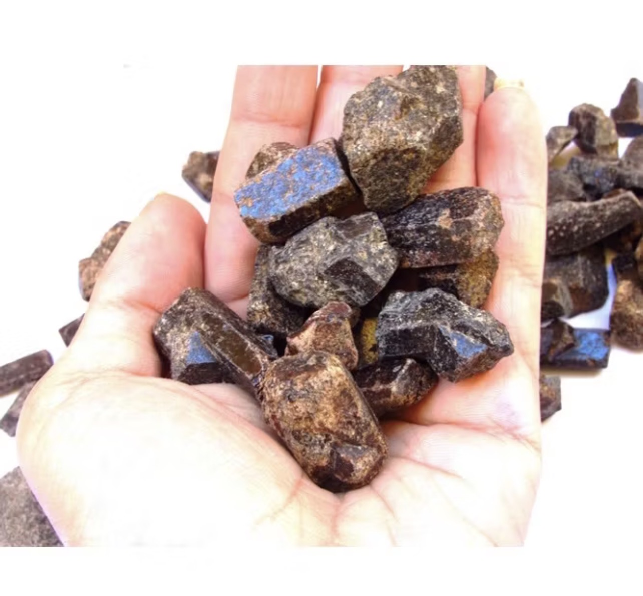 3 Un Estaurolita Pedra Natural Bruta Prosperity Minerais - Imagem 3