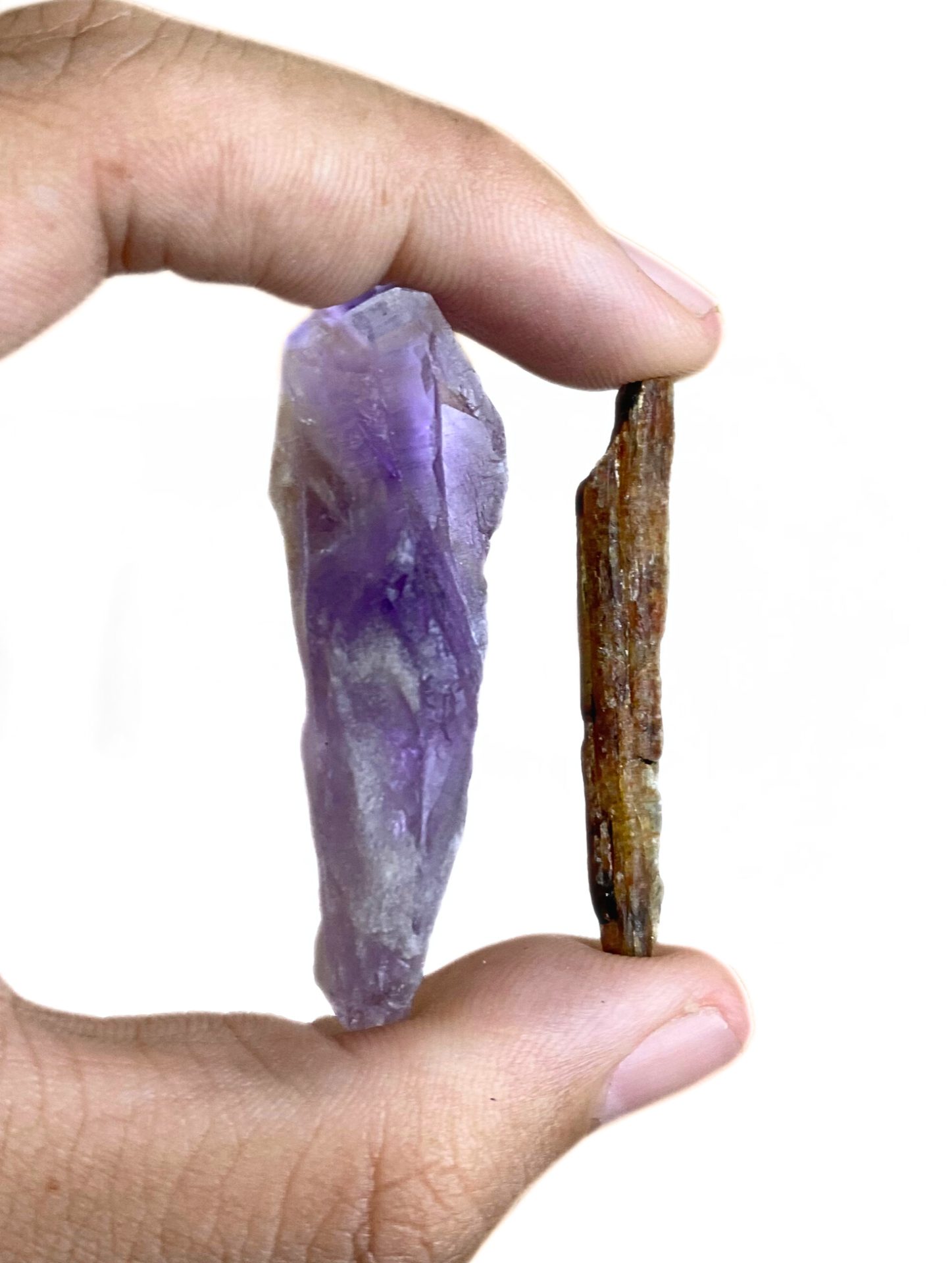 Kit 3 Bastões Ametista e 3 Cianita Laranja - Imagem 3