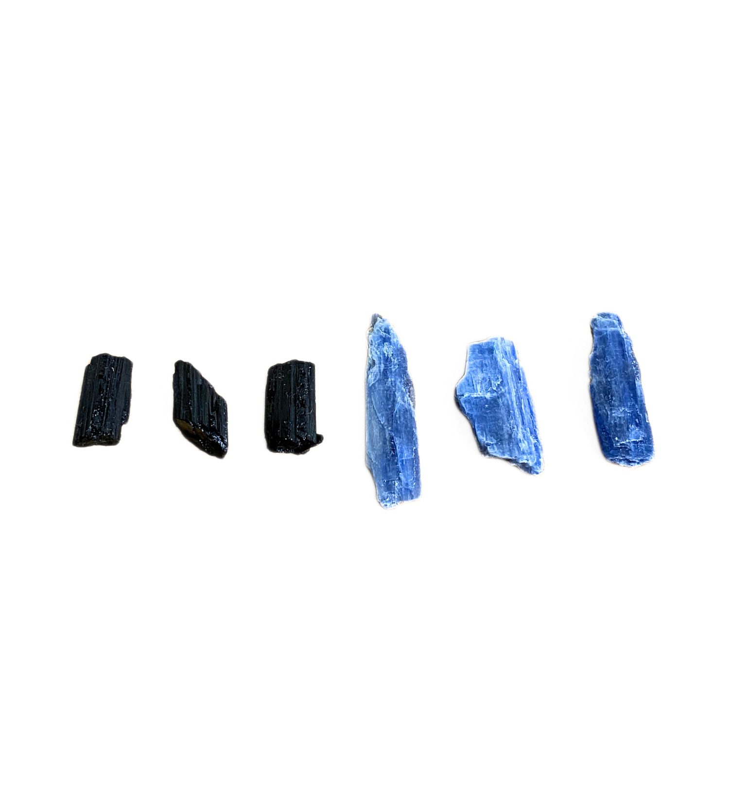 Kit 3 Bastões Cianita Azul e 3 Turmalina Negra - Imagem 2