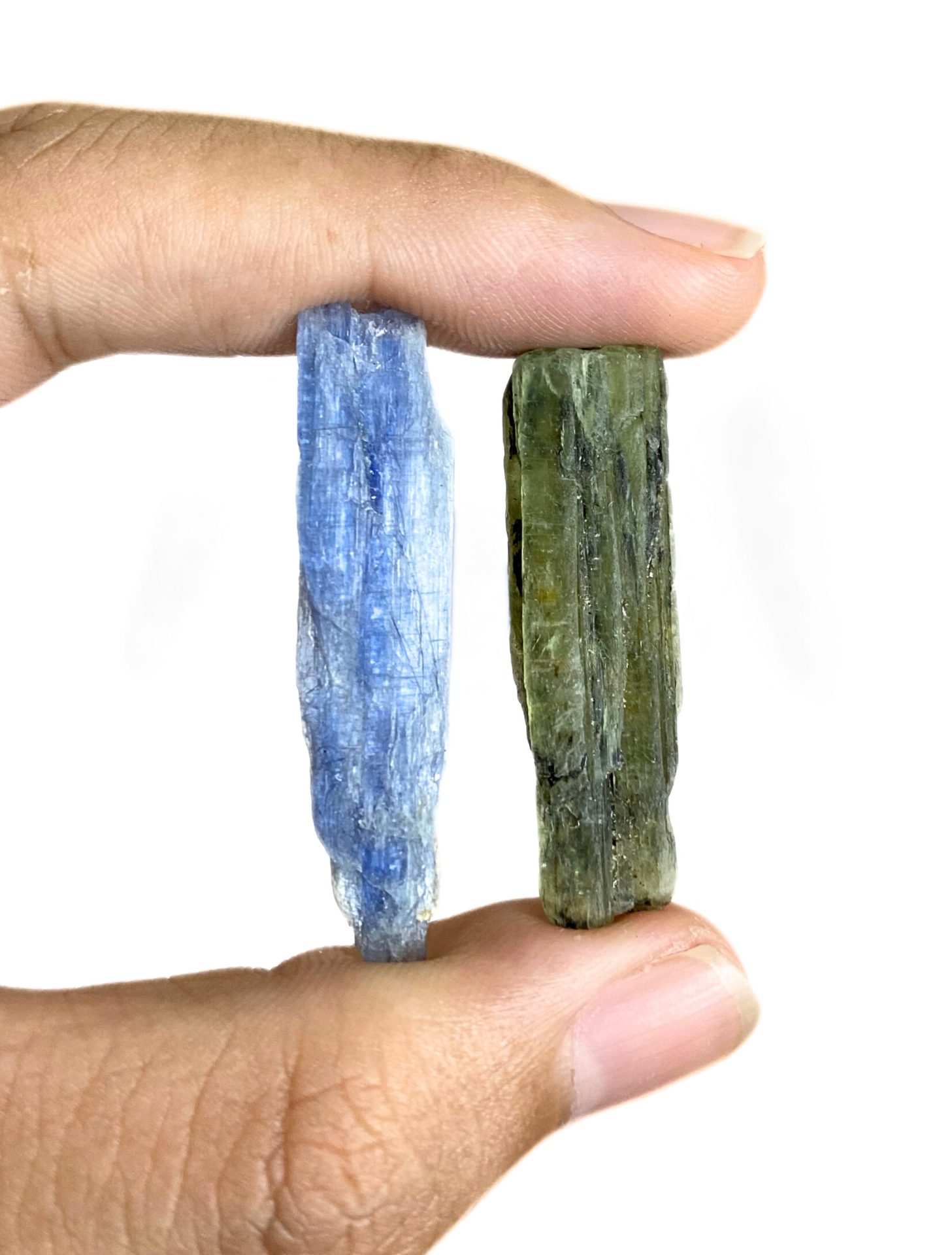 Kit 3 Bastões Cianita Azul e 3 Cianita Verde - Imagem 3