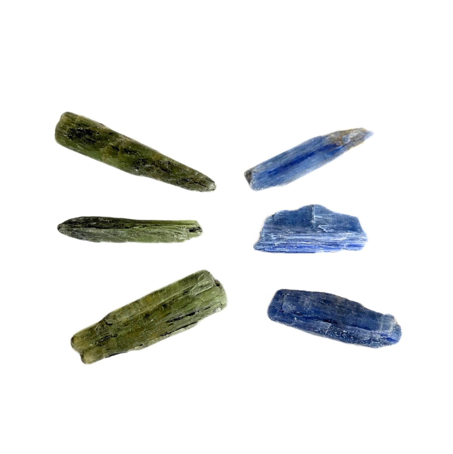 Kit 3 Bastões Cianita Azul e 3 Cianita Verde - Imagem 4