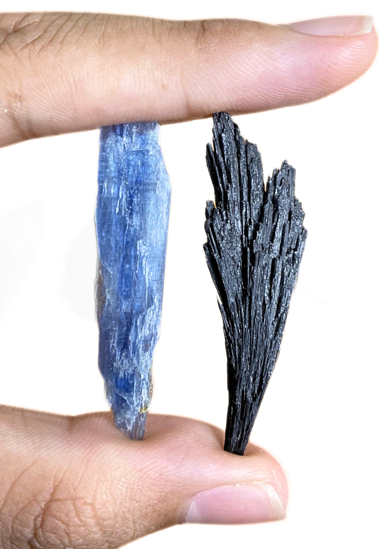 Kit 3 Bastões Cianita Azul e 3 Cianita Preta - Imagem 3