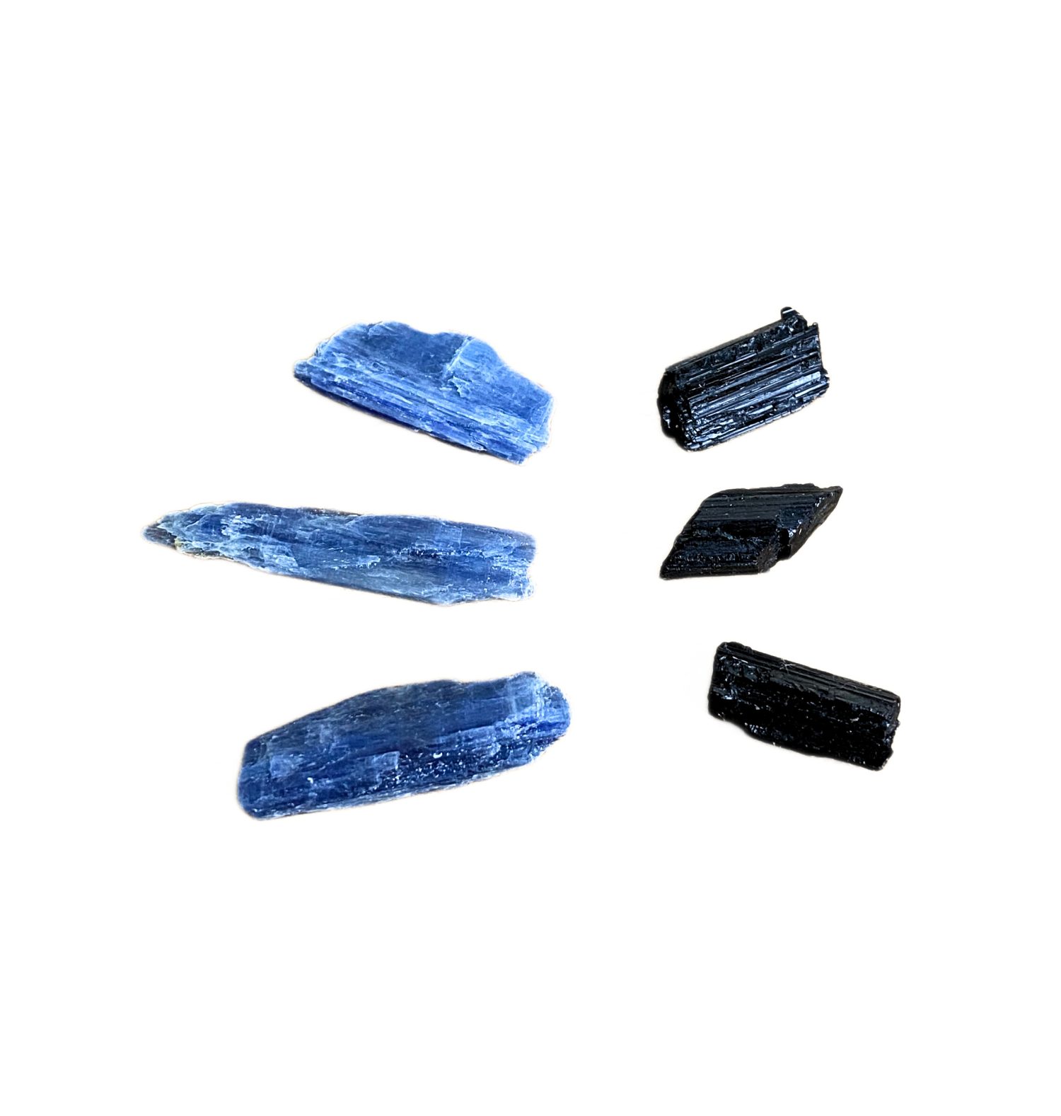 Kit 3 Bastões Cianita Azul e 3 Turmalina Negra - Imagem 4