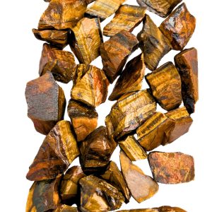 1kg de Olho de Tigre Natural – Qualidade Extra | Pedras de 2 a 5 cm | Prosperity Minerais