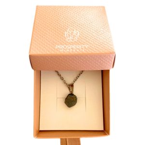Colar com Pingente de Magnetita Natural Cordão em Aço Inoxidável
