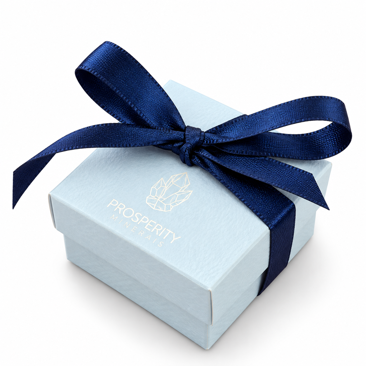 Mini Caixinha Azul Prosperity Minerais 5x5CM