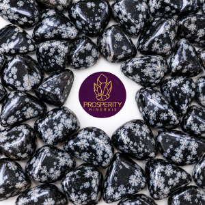 Obsidiana Floco De Neve Rolada - Unidade
