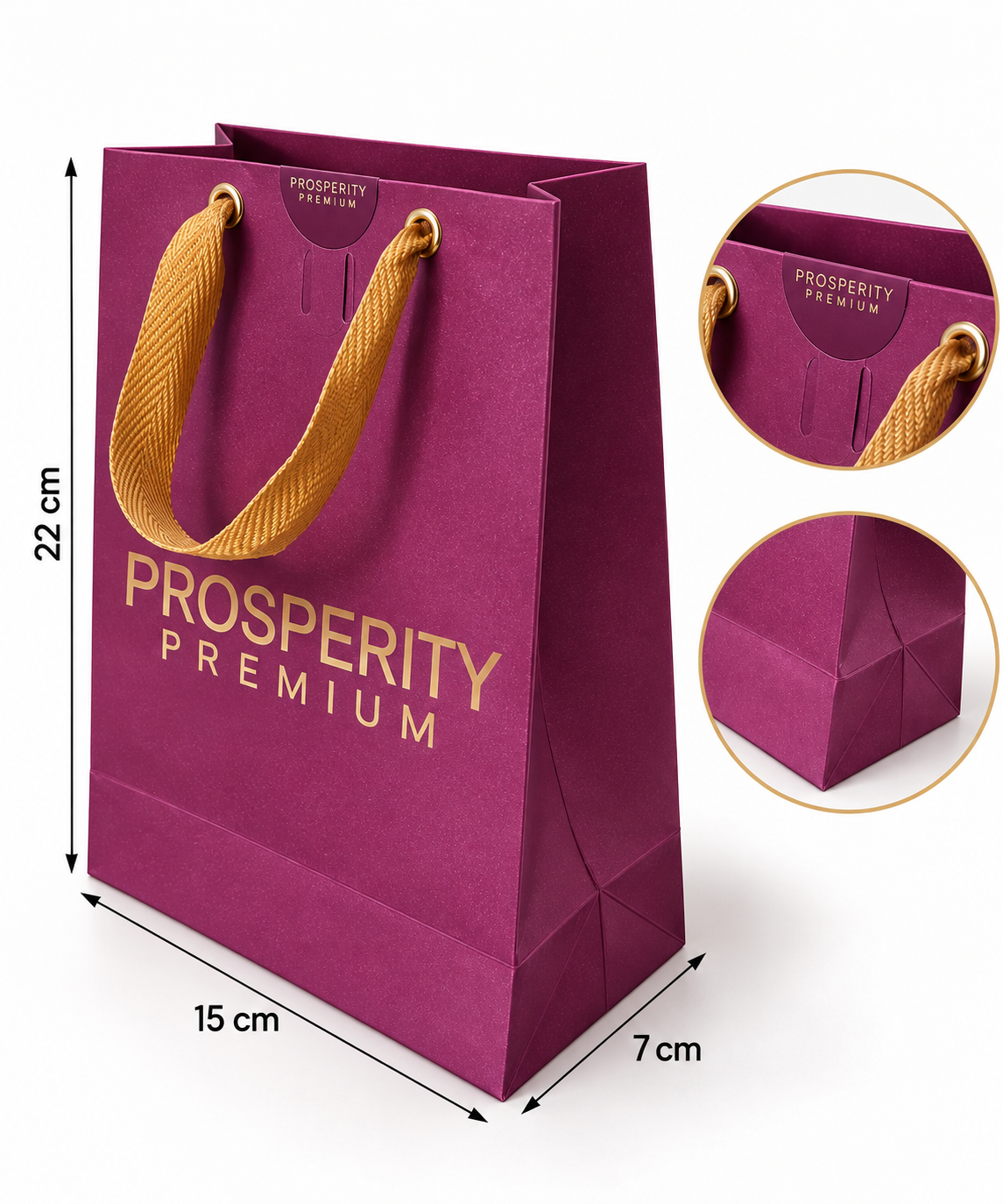 Sacola de Papel Premium Prosperity – 15 × 22 cm - Imagem 2