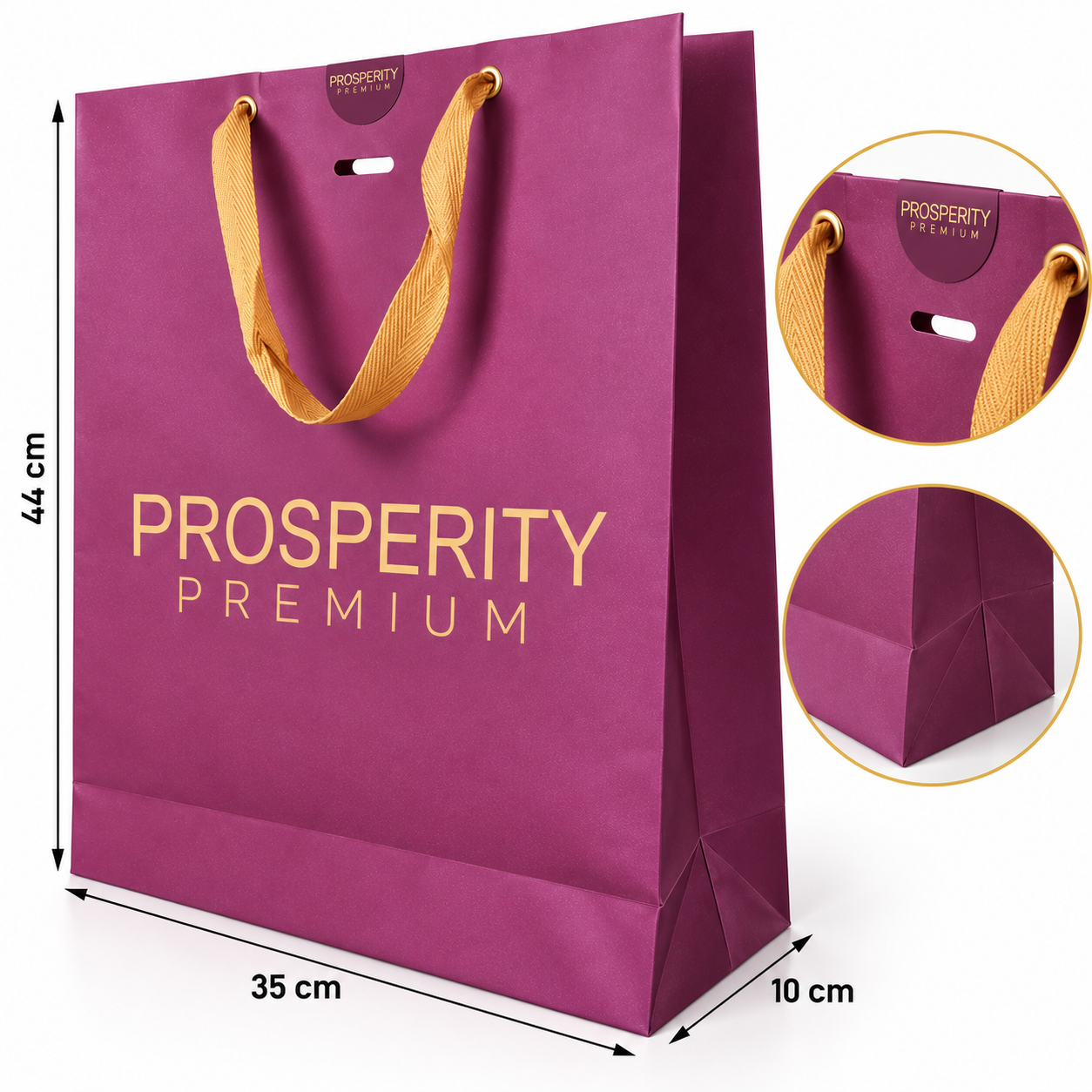 Sacola de Papel Premium Prosperity – 35 × 44 cm - Imagem 2