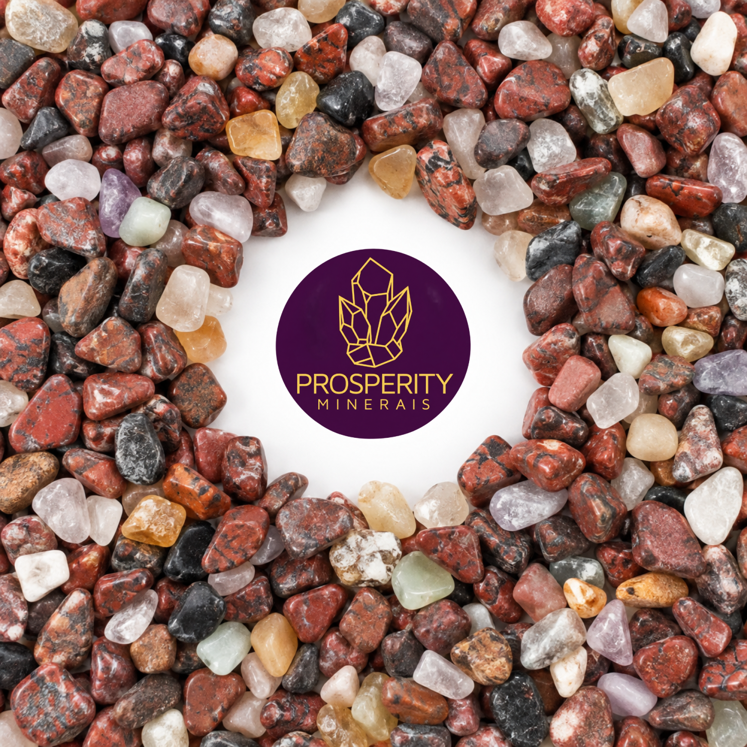Pedras Roladas Mistas Avermelhadas - 250g