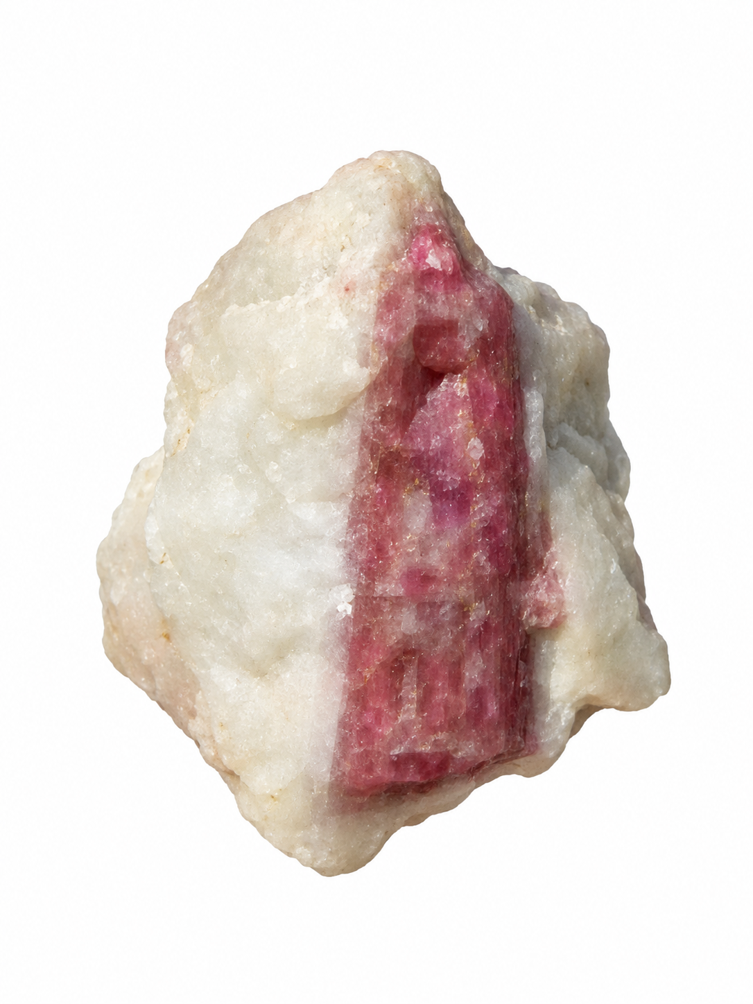 Turmalina Rosa Na Albita Bruta Natural-1 Unidade