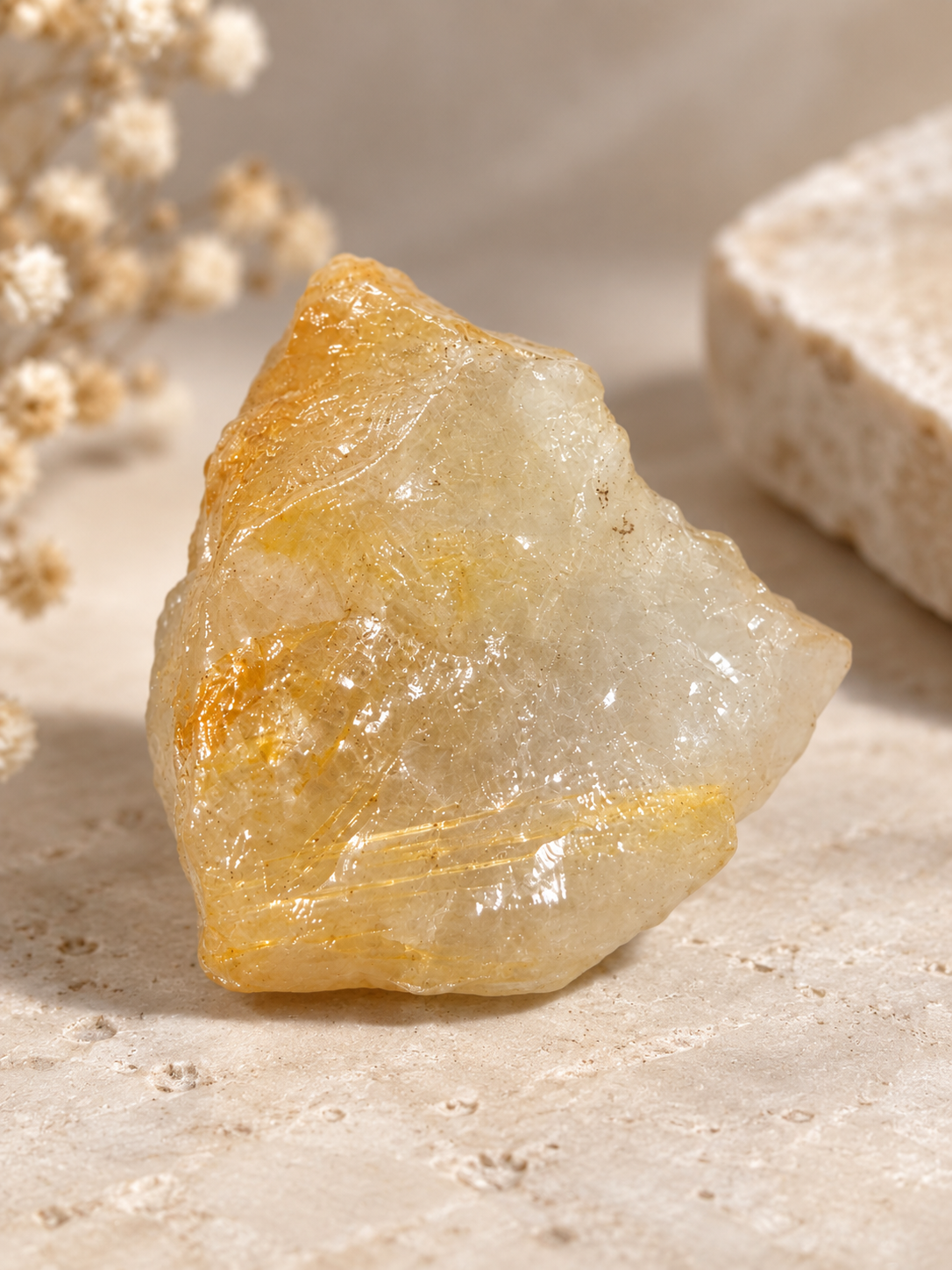 Quartzo Rutilado Bruto Natural-1 Unidade - Imagem 2
