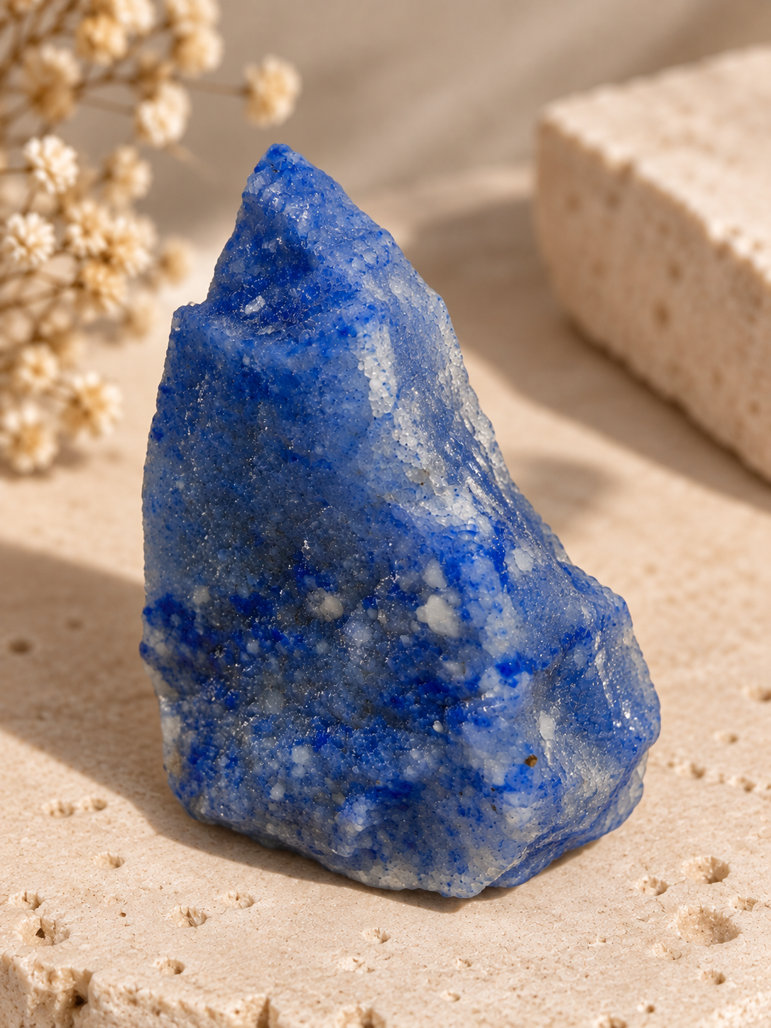 Quartzo Azul Pedra Bruta Natural-1 Unidade - Imagem 4