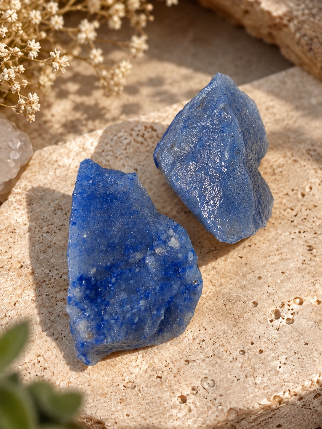 Quartzo Azul Pedra Bruta Natural-1 Unidade - Imagem 3