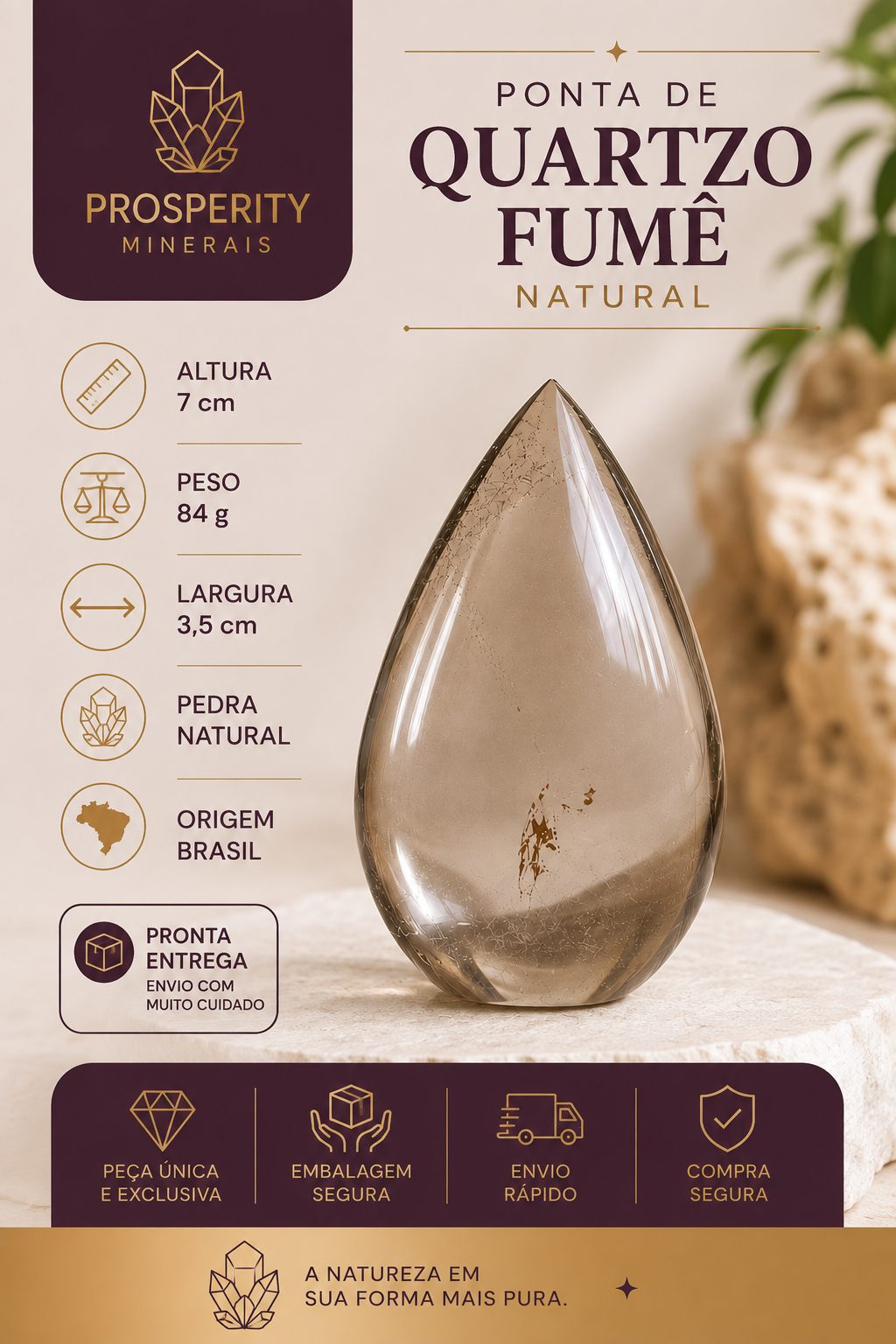 Chama De Quartzo Fumê - Imagem 4