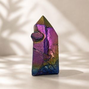 Ponta de Cristal Com Banho de Titânio