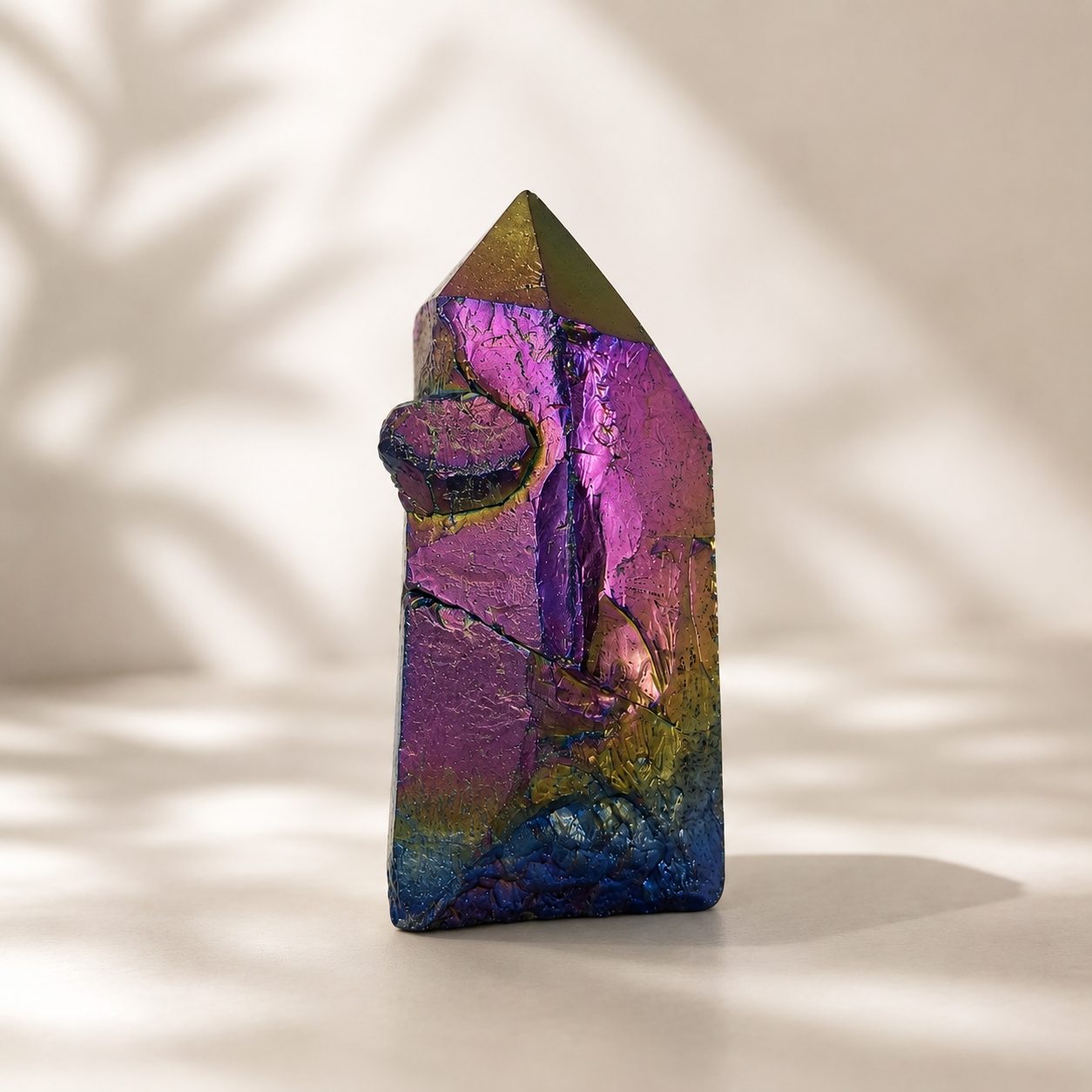 Ponta de Cristal Com Banho de Titânio