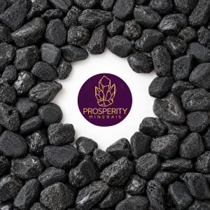 Turmalina Negra Natural Rolada Fosca - Unidade